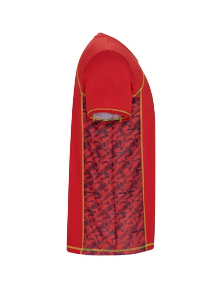 Samarreta tècnica màniga ranglán amb panells sublimats 130 g/m² coll rodó - SOCHI ROLY