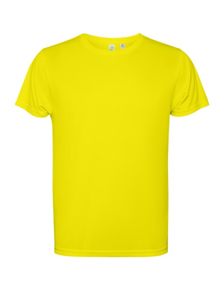 T-shirt technique à manches courtes en polyester recyclé pour adultes et enfants - ESTORIL ROLY