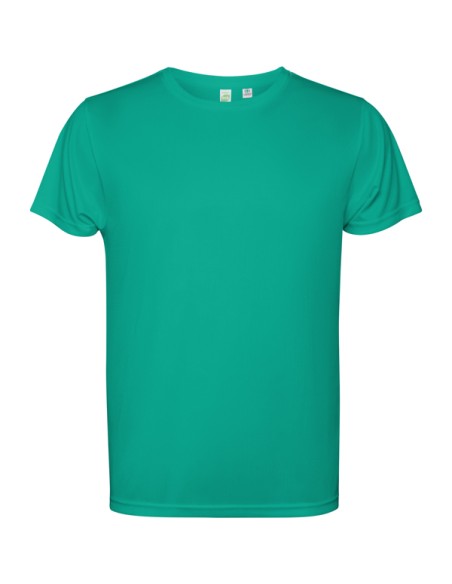 Short-sleeved technical T-shirt made of recycled polyester for adults and children - ESTORIL ROLY