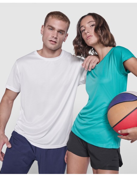 Women's fitted technical T-shirt made of short-sleeved recycled polyester - ESTORIL WOMAN ROLY