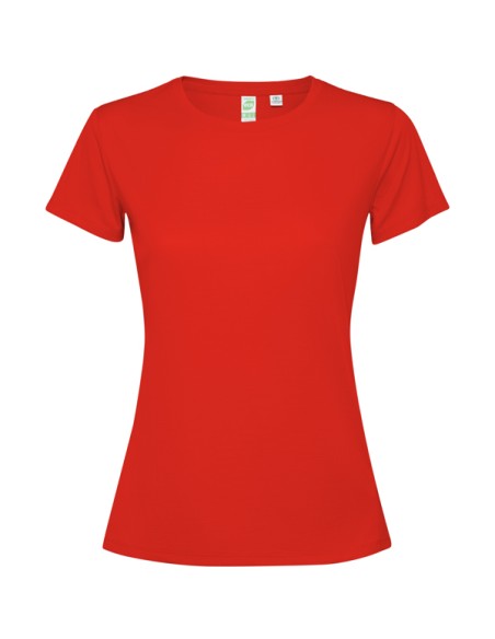 Women's fitted technical T-shirt made of short-sleeved recycled polyester - ESTORIL WOMAN ROLY