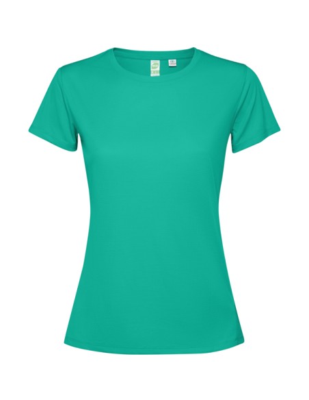 T-shirt technique ajusté pour femme en polyester recyclé, manches courtes - ESTORIL WOMAN ROLY