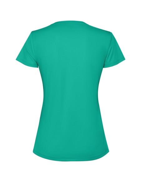 Women's fitted technical T-shirt made of short-sleeved recycled polyester - ESTORIL WOMAN ROLY