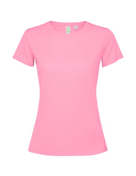 T-shirt technique ajusté pour femme en polyester recyclé, manches courtes - ESTORIL WOMAN ROLY