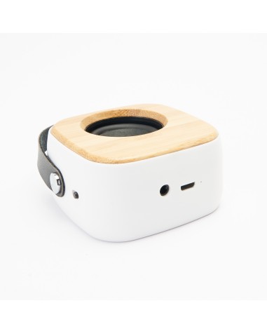 Altavoz Inalámbrico de bambú y ABS... Altavoz Inalámbrico de bambú y ABS...