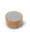 Enceinte sans fil ronde en bambou et... Enceinte sans fil ronde en bambou et...