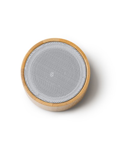 Round Bamboo and ABS Wireless Speaker... Round Bamboo and ABS Wireless Speaker...