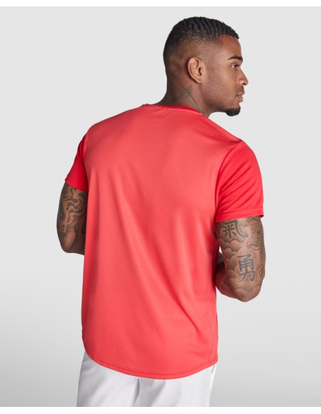 Short-sleeved, round-neck technical T-shirt for adults and children - Detroit Roly