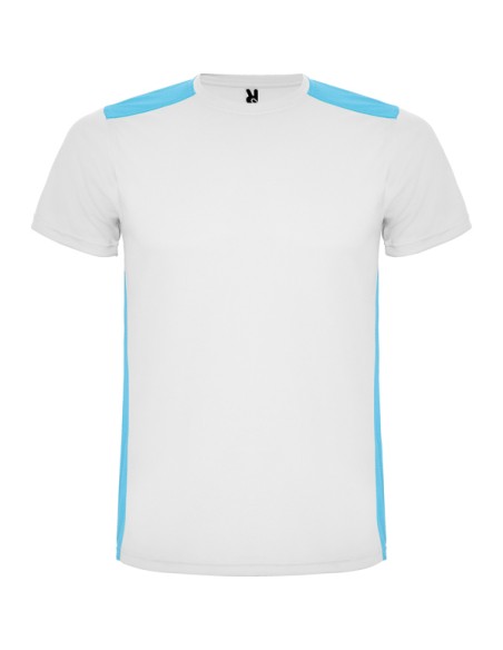 Short-sleeved, round-neck technical T-shirt for adults and children - Detroit Roly
