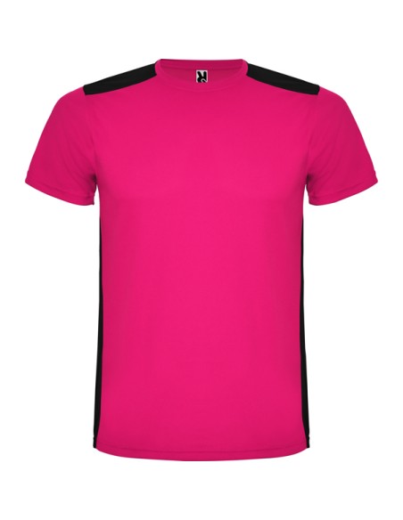 Short-sleeved, round-neck technical T-shirt for adults and children - Detroit Roly