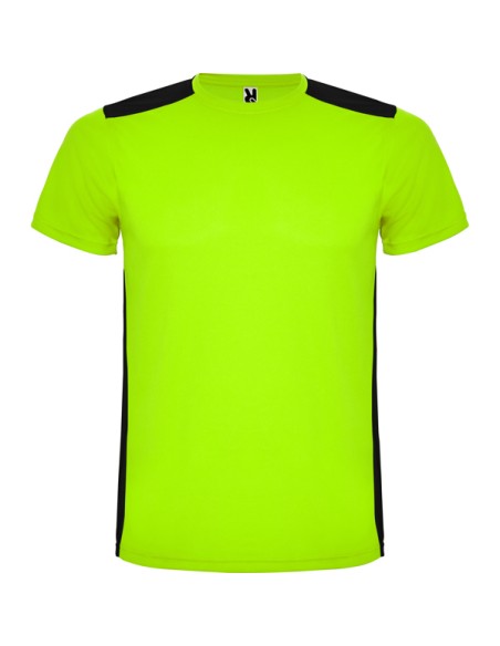 Short-sleeved, round-neck technical T-shirt for adults and children - Detroit Roly