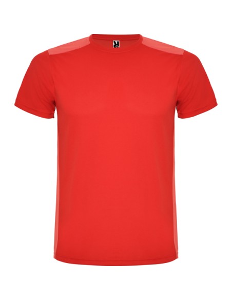 Short-sleeved, round-neck technical T-shirt for adults and children - Detroit Roly
