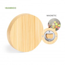 Abridor mágnetico de bambú personalizado