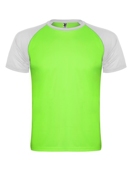 Camiseta deportiva transpirable 140 g/m² cuello redondo ADULTO Y INFANTIL - INDIANAPOLIS ROLY