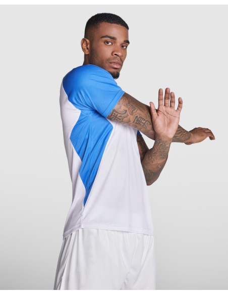 Technical sports T-shirt with short sleeves and breathable 140 g/m² round neck for adults and children - BUGATTI ROLY