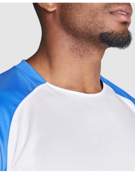 Technical sports T-shirt with short sleeves and breathable 140 g/m² round neck for adults and children - BUGATTI ROLY