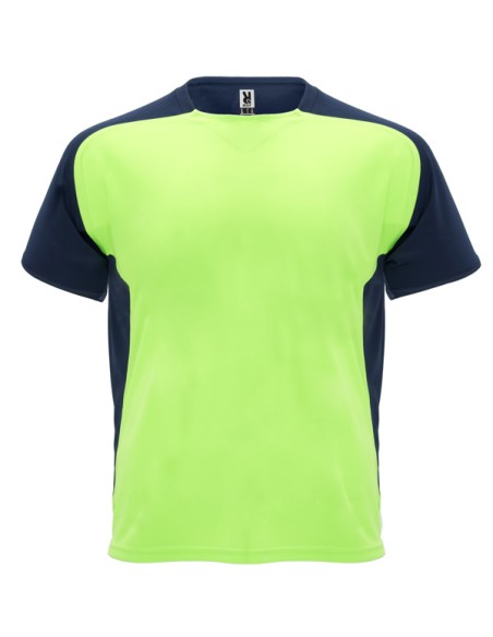 Technical sports T-shirt with short sleeves and breathable 140 g/m² round neck for adults and children - BUGATTI ROLY