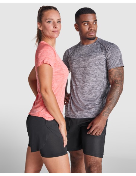 T-shirt de sport technique à manches courtes en polyester space-dye pour adultes et enfants - Austin Roly