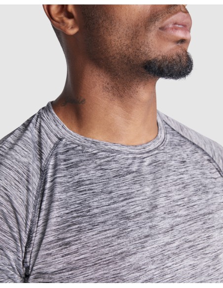 Short-sleeved technical sports t-shirt made of space-dye polyester for adults and children - Austin Roly
