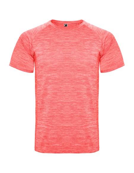 Short-sleeved technical sports t-shirt made of space-dye polyester for adults and children - Austin Roly