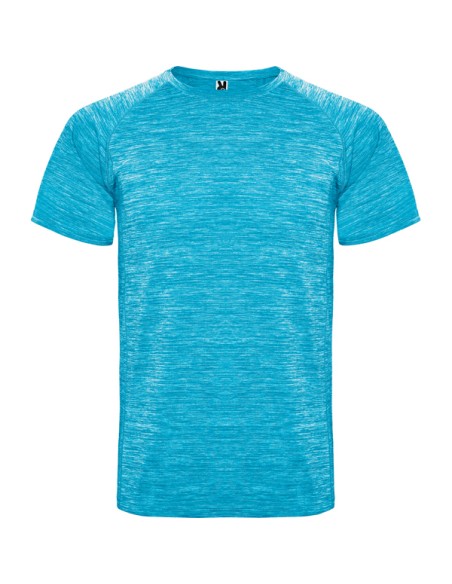 Short-sleeved technical sports t-shirt made of space-dye polyester for adults and children - Austin Roly