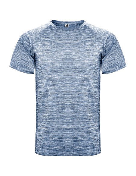 Short-sleeved technical sports t-shirt made of space-dye polyester for adults and children - Austin Roly