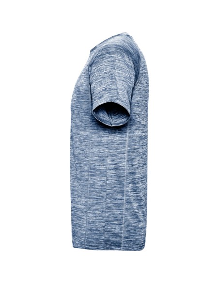 Short-sleeved technical sports t-shirt made of space-dye polyester for adults and children - Austin Roly