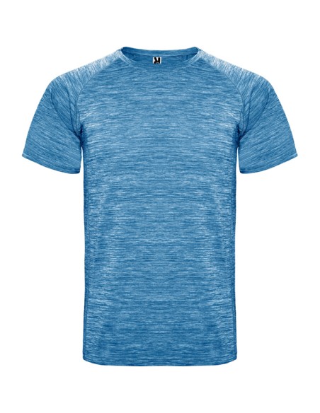 Short-sleeved technical sports t-shirt made of space-dye polyester for adults and children - Austin Roly