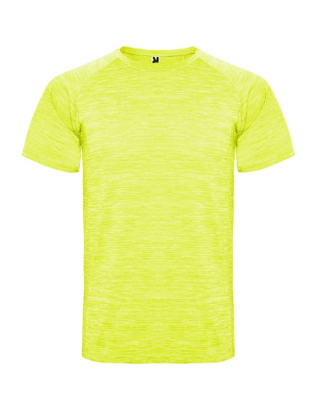 Short-sleeved technical sports t-shirt made of space-dye polyester for adults and children - Austin Roly
