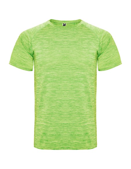 Short-sleeved technical sports t-shirt made of space-dye polyester for adults and children - Austin Roly