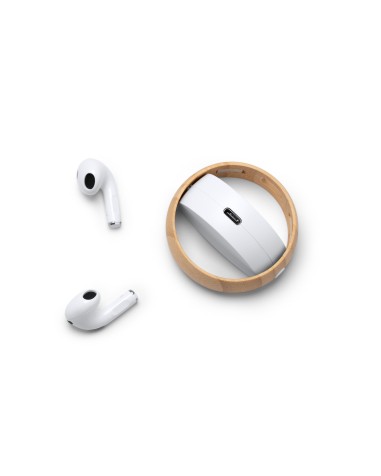 Auriculares Inalambricos de Bambú...