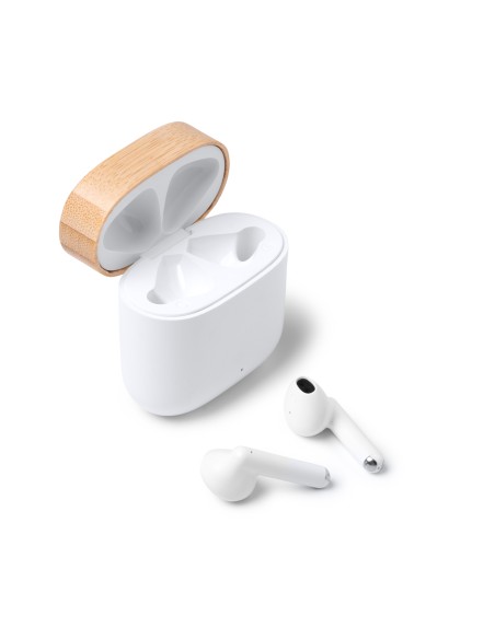 Casque sans fil Bluetooth 5.3 en bambou et ABS - SAURO