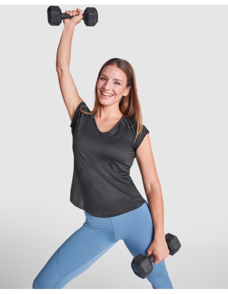 Samarreta tècnica esportiva entallada màniga curta 160 g/m² escot en bec ADULT - AVUS ROLY