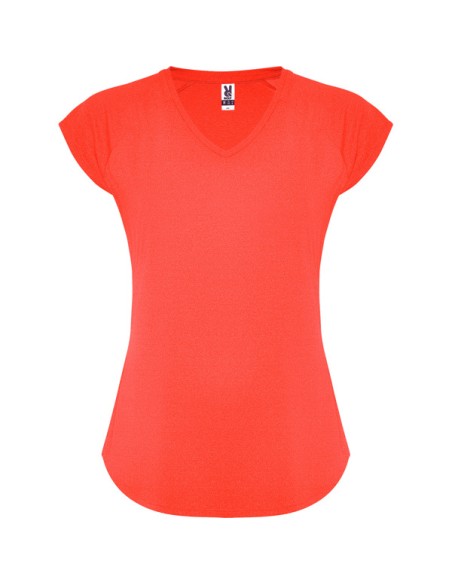 Samarreta tècnica esportiva entallada màniga curta 160 g/m² escot en bec ADULT - AVUS ROLY