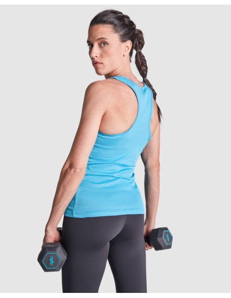 Women's fitted technical tank top with racerback - SHURA ROLY