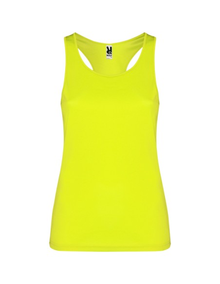 Camiseta técnica de tirantes entallada de mujer espalda nadadora - SHURA ROLY