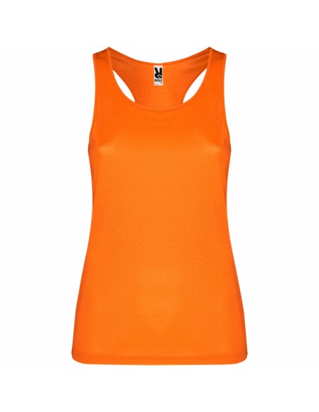 Camiseta técnica de tirantes entallada de mujer espalda nadadora - SHURA ROLY