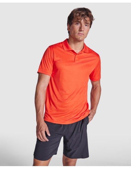 Adult 125g/m² recycled polyester short-sleeved technical polo shirt - TORMO ROLY