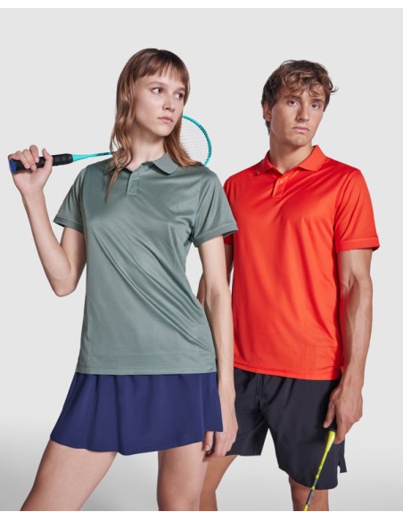 Adult 125g/m² recycled polyester short-sleeved technical polo shirt - TORMO ROLY