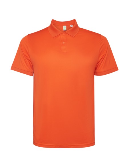 Adult 125g/m² recycled polyester short-sleeved technical polo shirt - TORMO ROLY