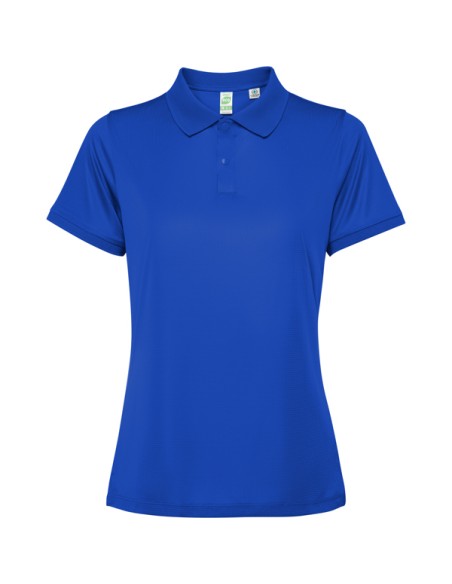 Short-sleeved technical polo shirt in recycled polyester 125g/m² - TORMO WOMAN ROLY