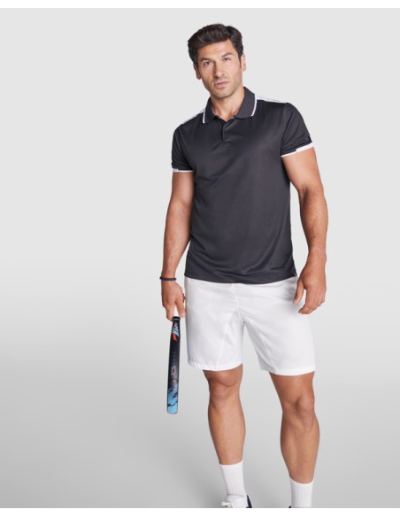 Short-sleeved technical polo shirt made of 150g/m² recycled polyester - for adults and children - Tamil Roly