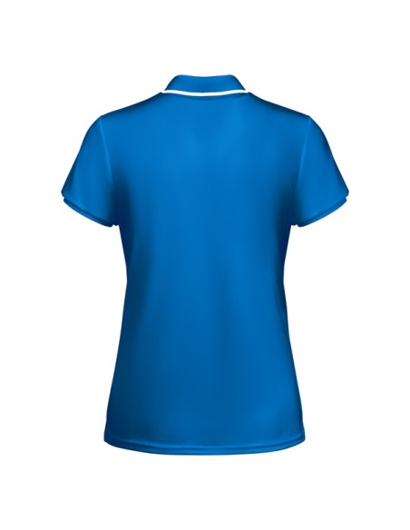 Women's fitted short-sleeved technical polo shirt, recycled polyester 150g/m² - Tamil Woman Roly