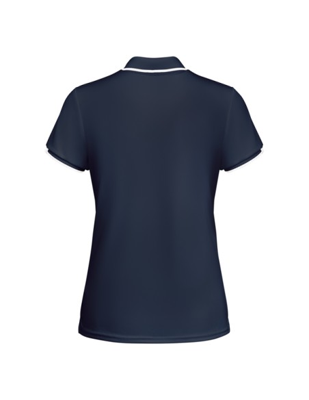 Women's fitted short-sleeved technical polo shirt, recycled polyester 150g/m² - Tamil Woman Roly