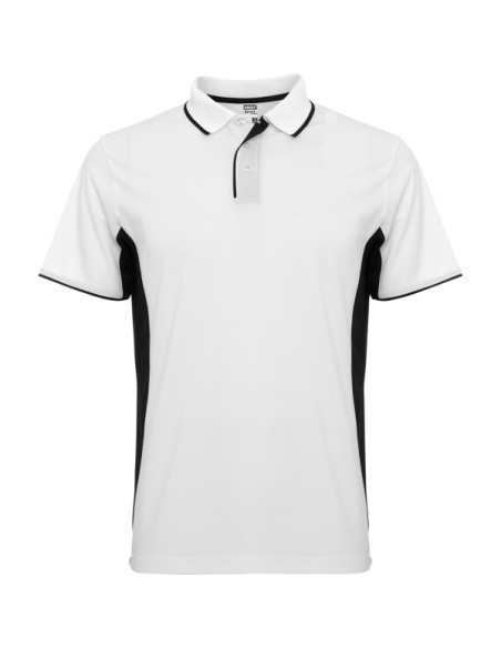 Adult two-tone breathable short-sleeved technical polo shirt - MONTMELO ROLY