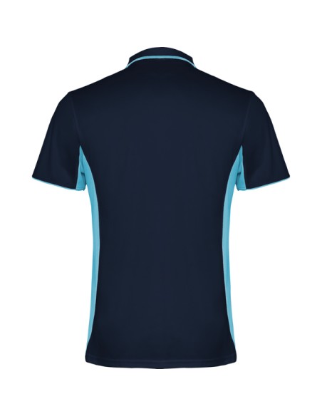 Adult two-tone breathable short-sleeved technical polo shirt - MONTMELO ROLY