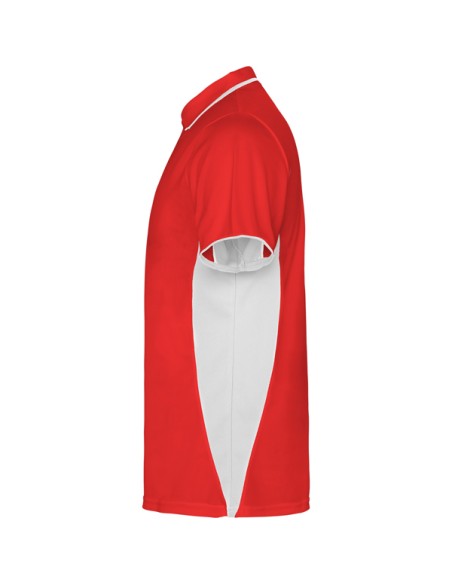 Adult two-tone breathable short-sleeved technical polo shirt - MONTMELO ROLY