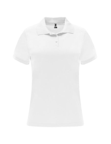 Women's fitted short-sleeved technical polo shirt - Monzha Woman Roly
