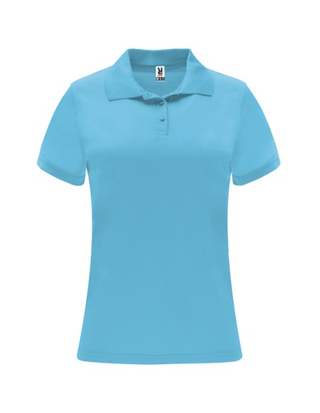 Women's fitted short-sleeved technical polo shirt - Monzha Woman Roly