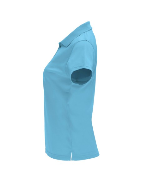 Women's fitted short-sleeved technical polo shirt - Monzha Woman Roly